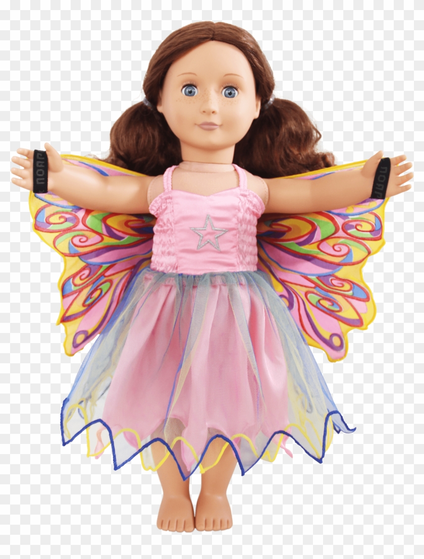 Fairy Rainbow Doll Dress - Barbie Clipart #3970251