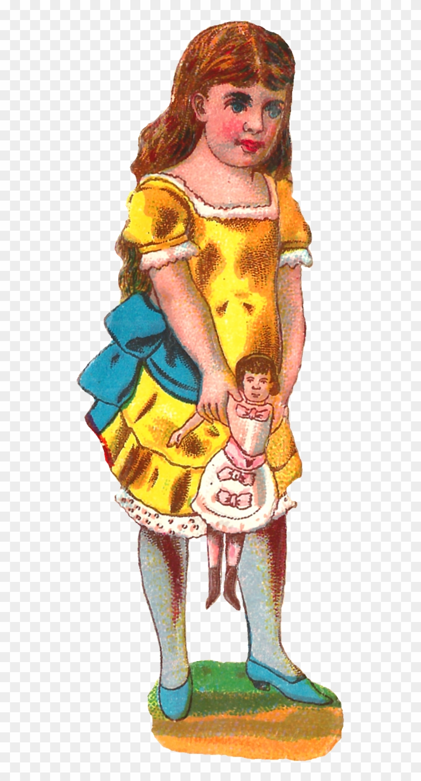 Doll Clipart Victorian Toy - Illustration - Png Download #3970312