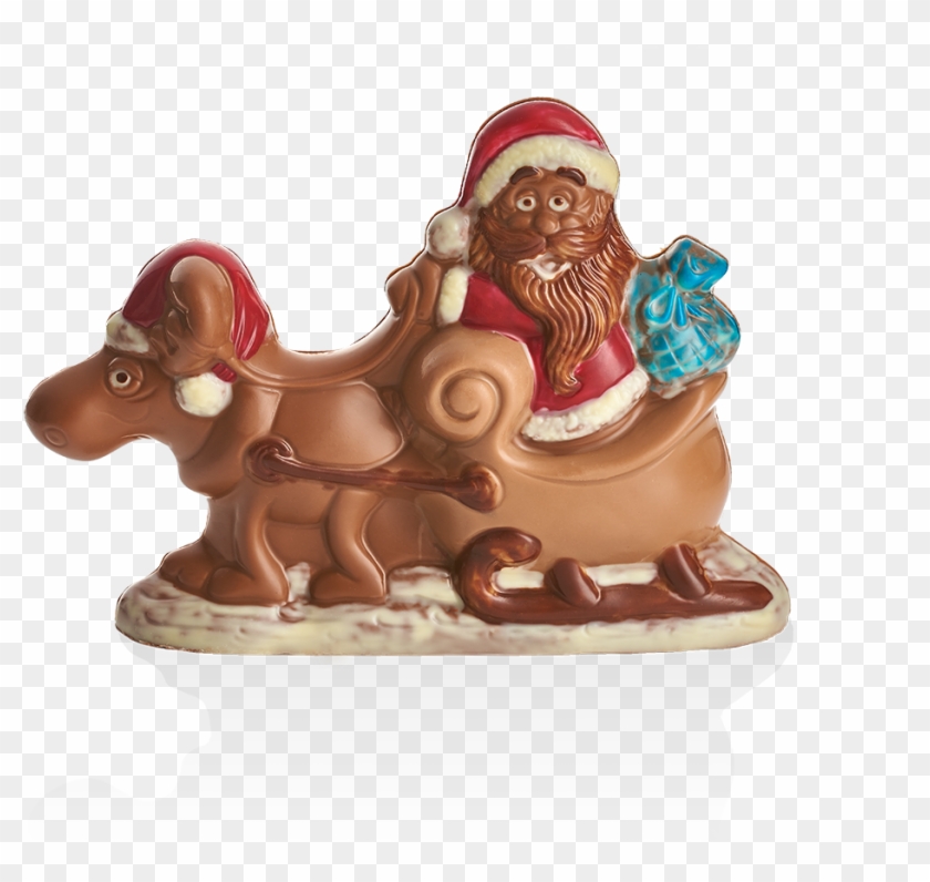 Santa On Sleigh - Santa Claus Clipart
