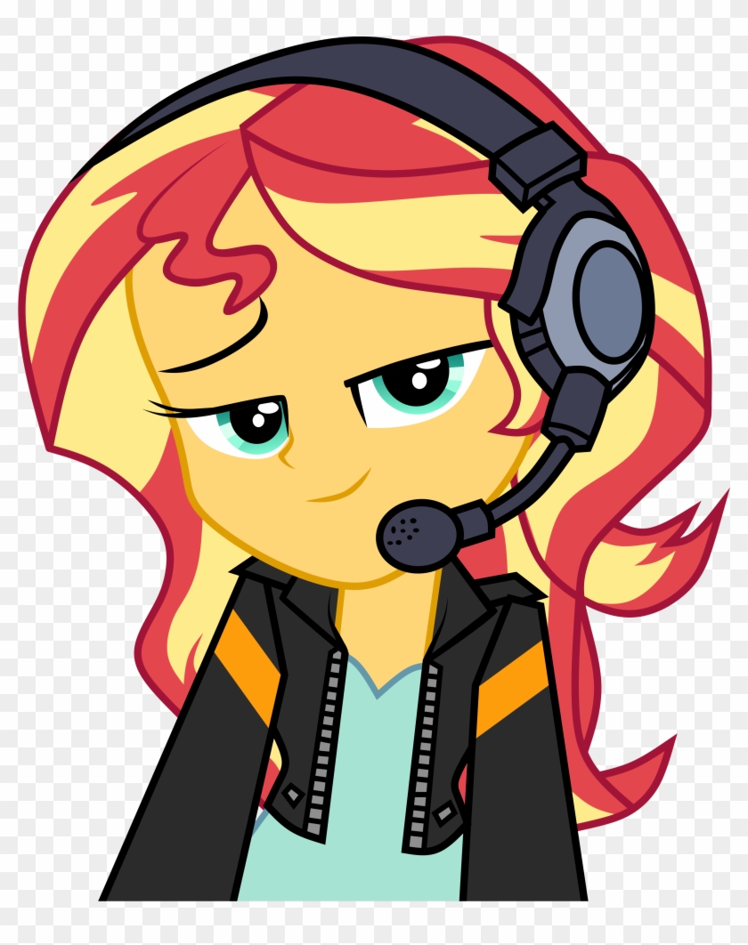 806 Kb Png - Sunset Shimmer Gamer Clipart