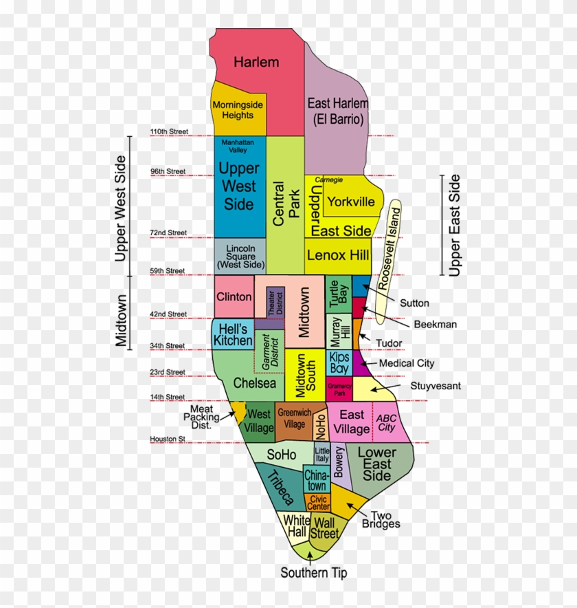 Battery Park City Parking Map - Manhattan Neighborhood Map Clipart #3971709