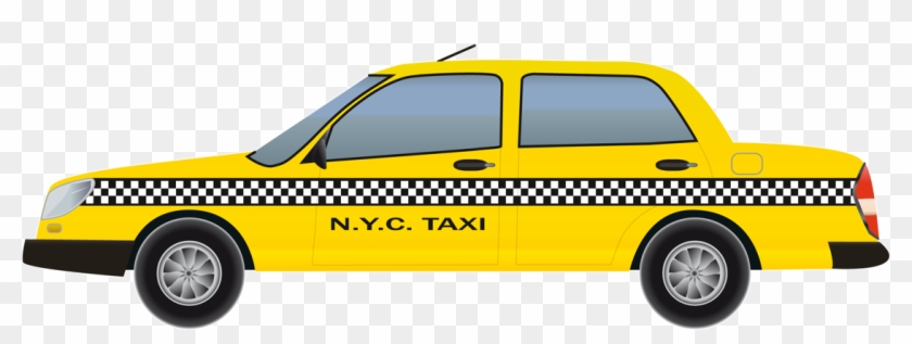 New York Clip Royalty Free Library - Taxi New York Vector - Png Download #3971837