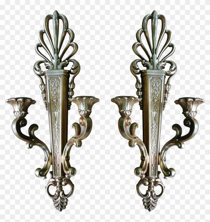 Rustic Candle Wall Sconces - Candle Clipart
