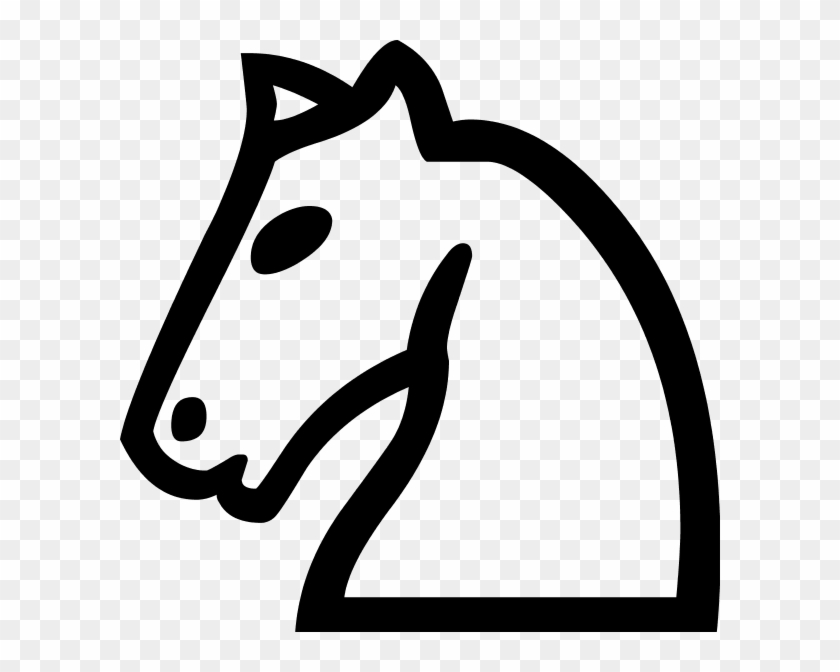 Chess Tile Knight Clip Art - White Knight Chess Piece Clipart - Png Download