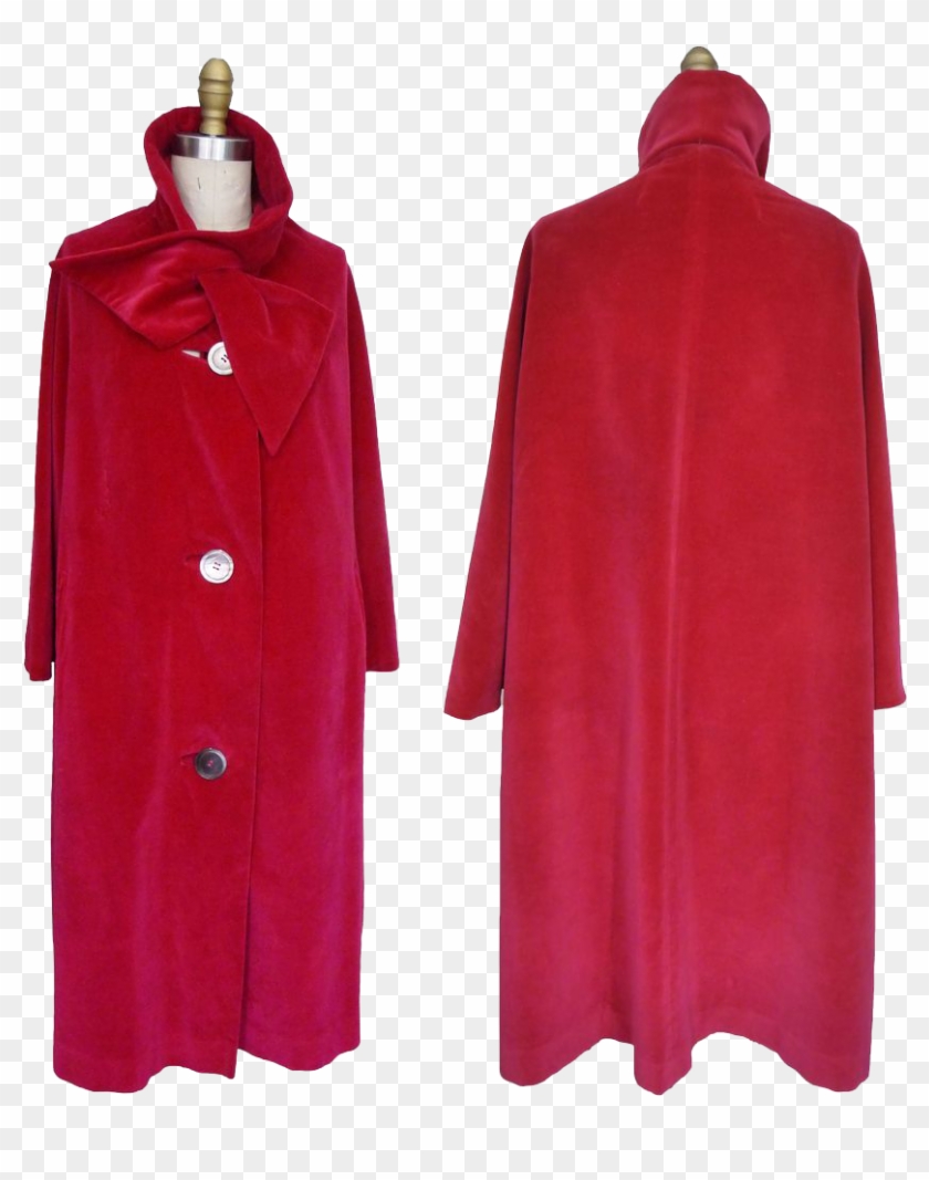 1950s Fuchsia Velveteen Swing Coat Was $120 Now $60 - Cape Clipart #3973712