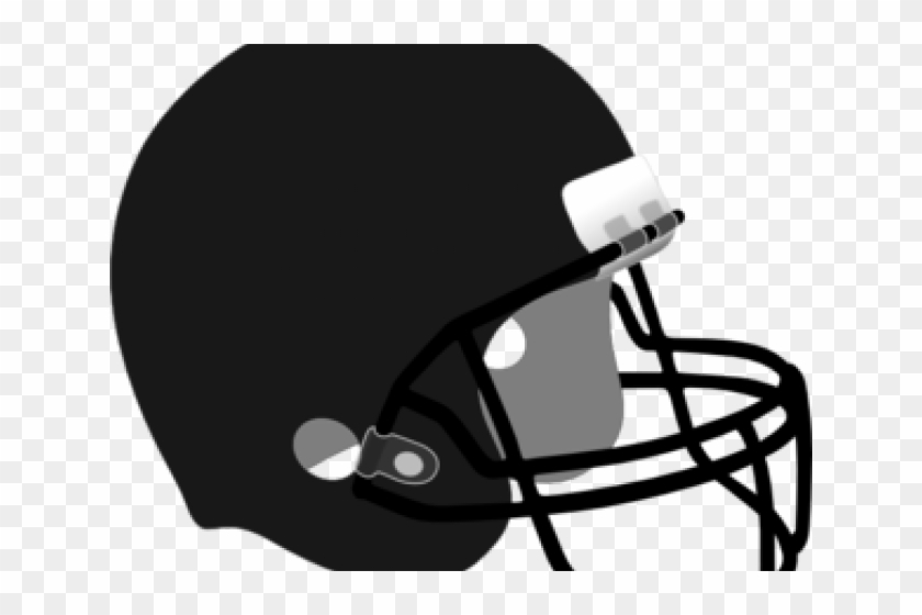 Cartoon Football Helmets - Black Football Helmet Transparent Clipart #3974071