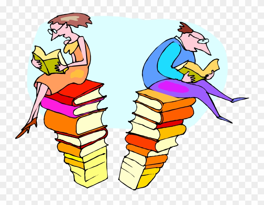 Border Cliparts Books - Book Club Reading Clipart - Png Download #3974289