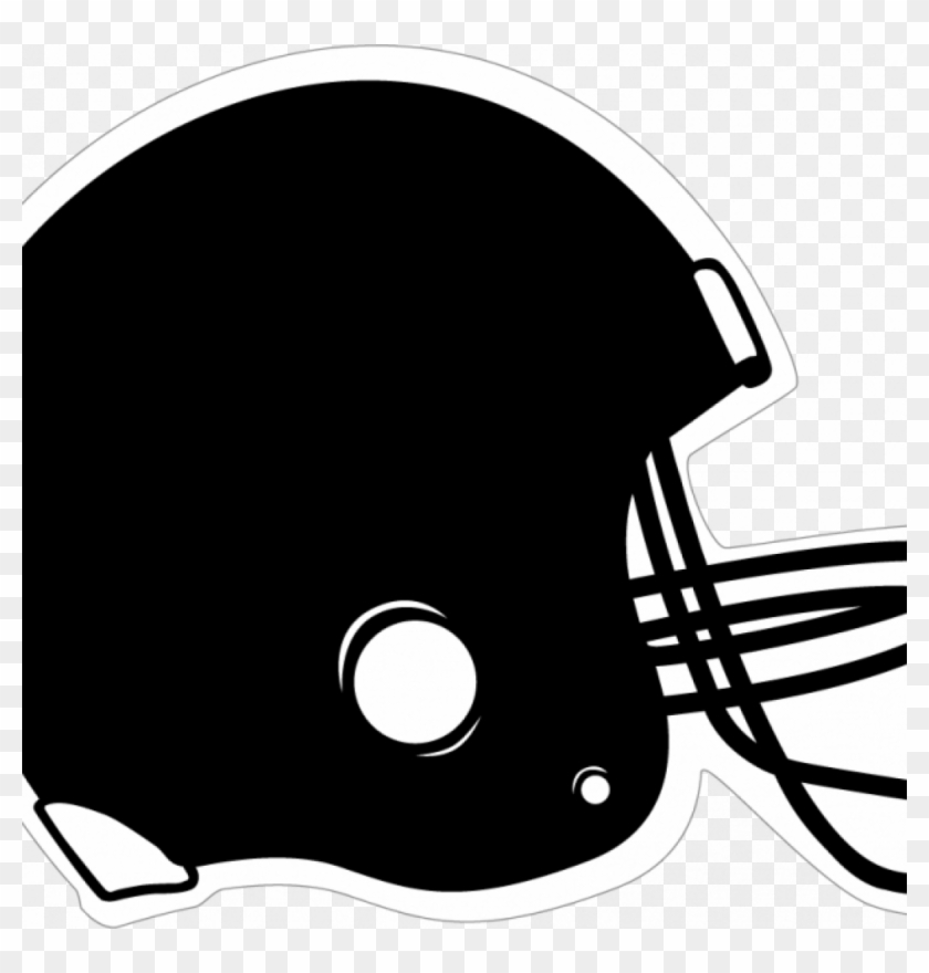Football Helmet Clipart Black Football Helmet Clipart - Clip Art Football Helmet Printable - Png Download #3974358