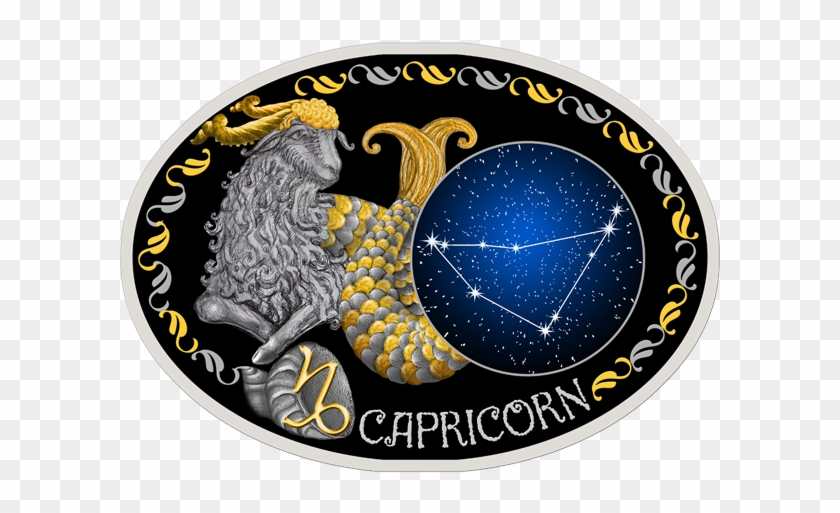 Macedonia 2014 10 Denars Capricorn Signs Of The Zodiac - Circle Clipart #3974387