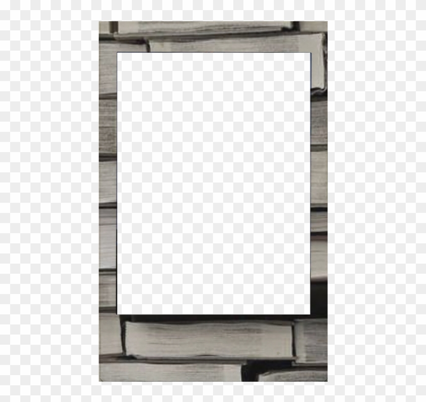 #frame #books #book #polaroid #photo #border - Wood Clipart