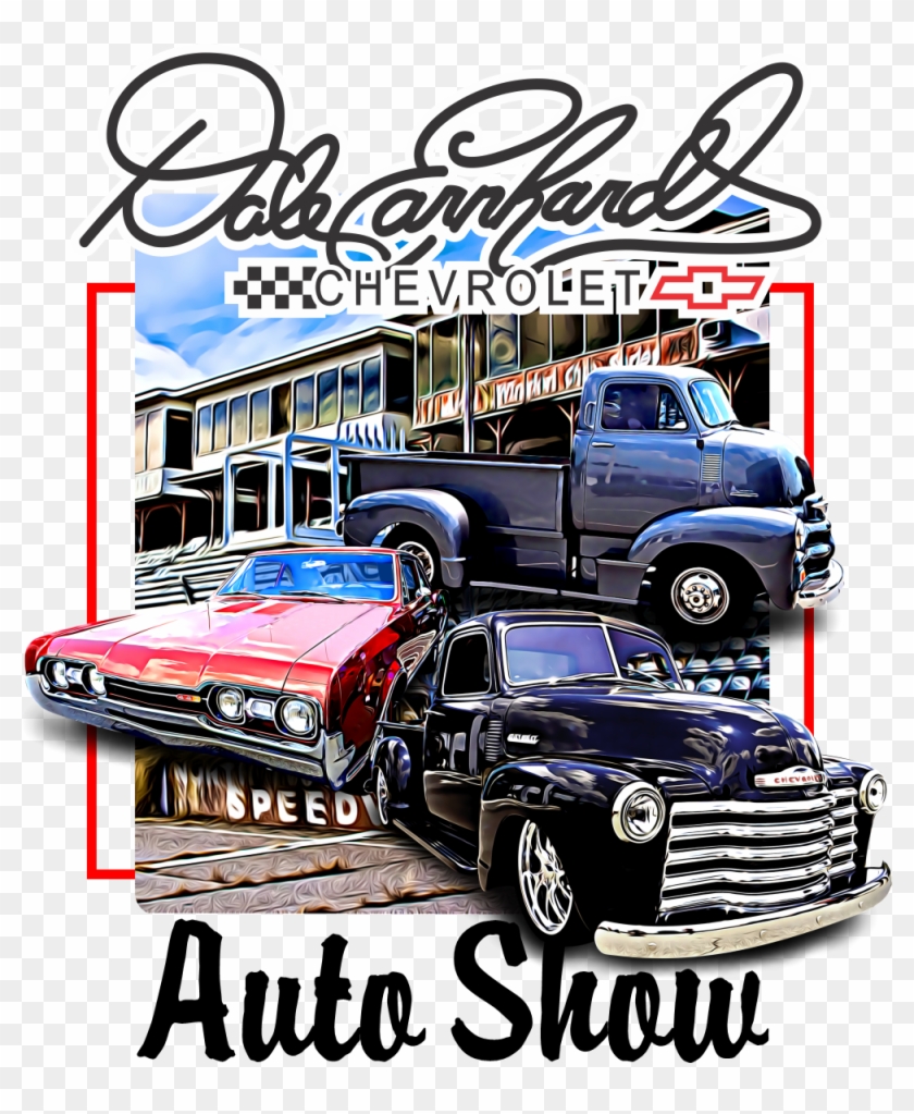The Dale Earnhardt Chevrolet Auto Show - Antique Car Clipart