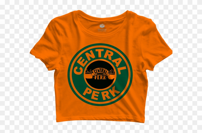 Buy Graphic Central Perk Crop Top At 42% Off On Melangebox - Active Shirt Clipart #3974868
