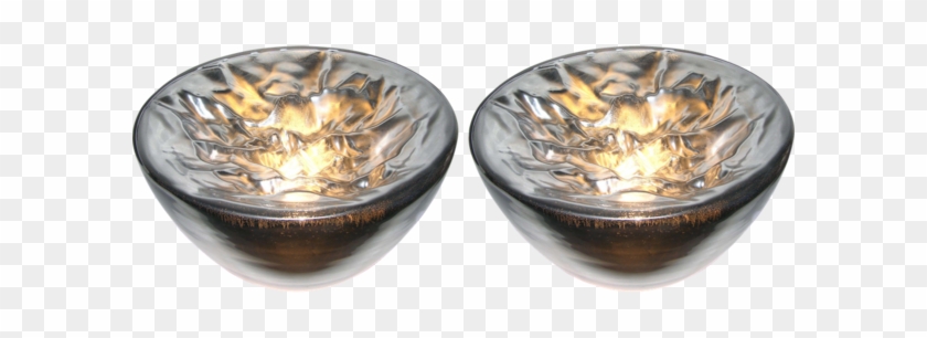 Carlo Nason Italian Large Modern Pair Of Ruffled Silver - Flame Clipart