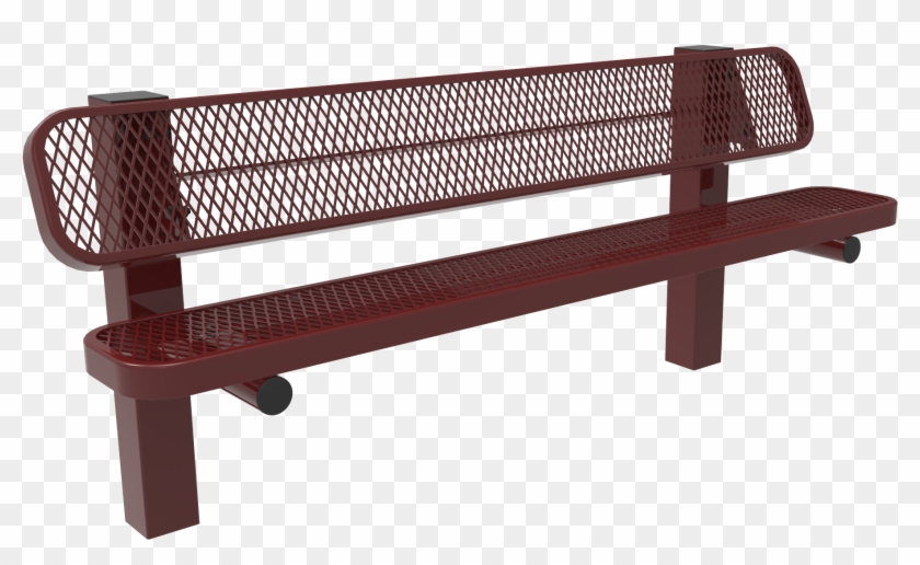 Lexington Pedstal Bench With Back - Outdoor Bench Clipart