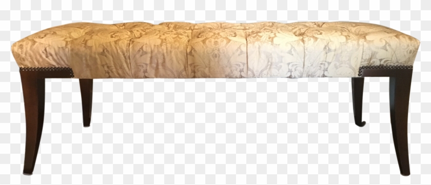 Baker Adam Tufted Floral Upholstered Bench Traditional - Bench Clipart