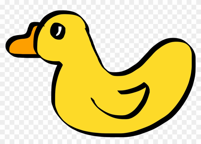 Yellow Bath Duck Duck Cartoon - Pato De Dibujo Animado Png Clipart