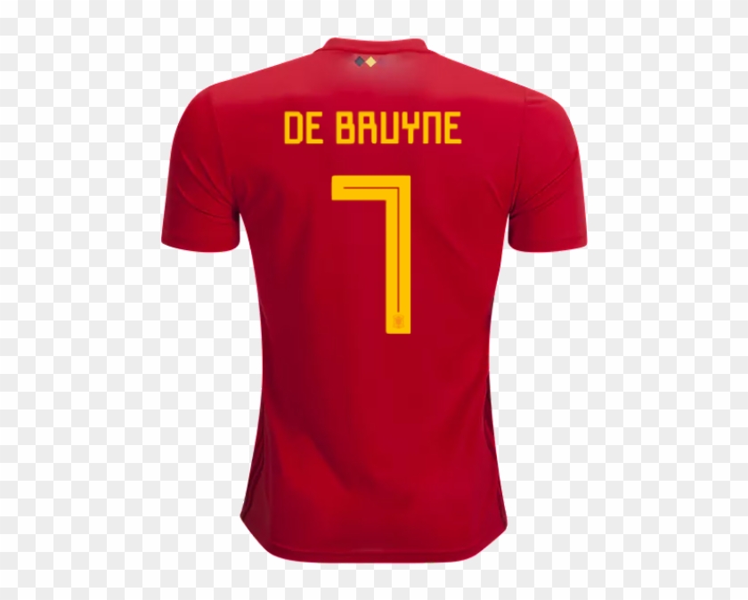Belgium 2018 Home Jersey Kevin De Bruyne - Ronaldo Portugal 18 19 Clipart #3976386