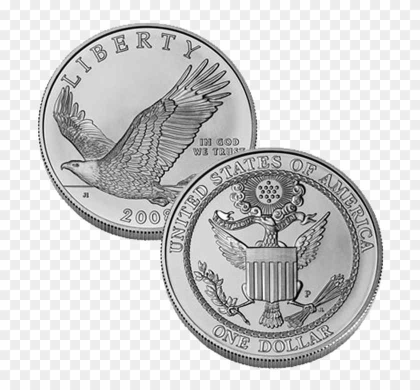 2008-p Bald Eagle Commemorative Uncirculated Silver - Coin Clipart
