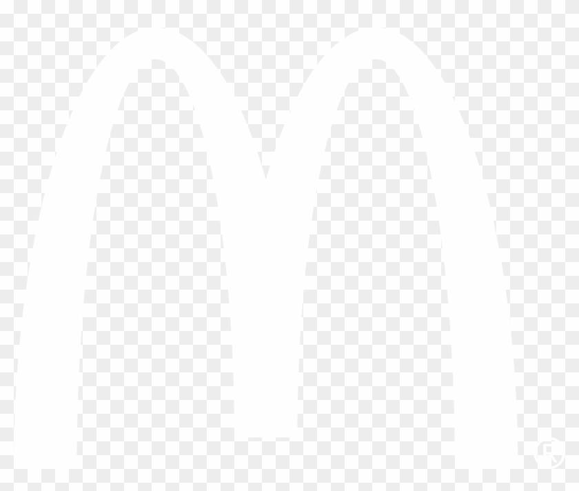 Mcdonald's Logo Black And White - Johns Hopkins Logo White Clipart #3977349