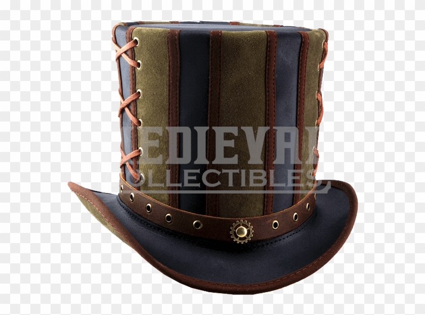 Absinthe Steampunk Top Hat - Leather Clipart