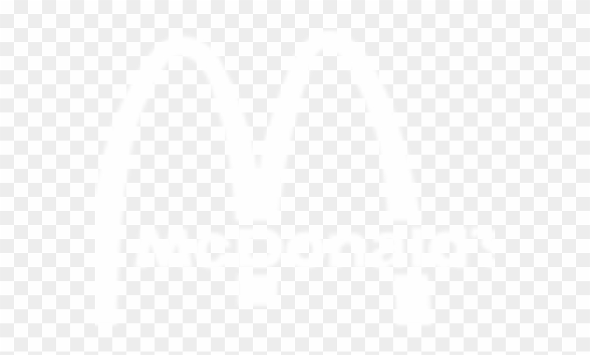 Mcdonalds Logo White Png - Mcdonalds White Transparent Logo Png Clipart #3977433