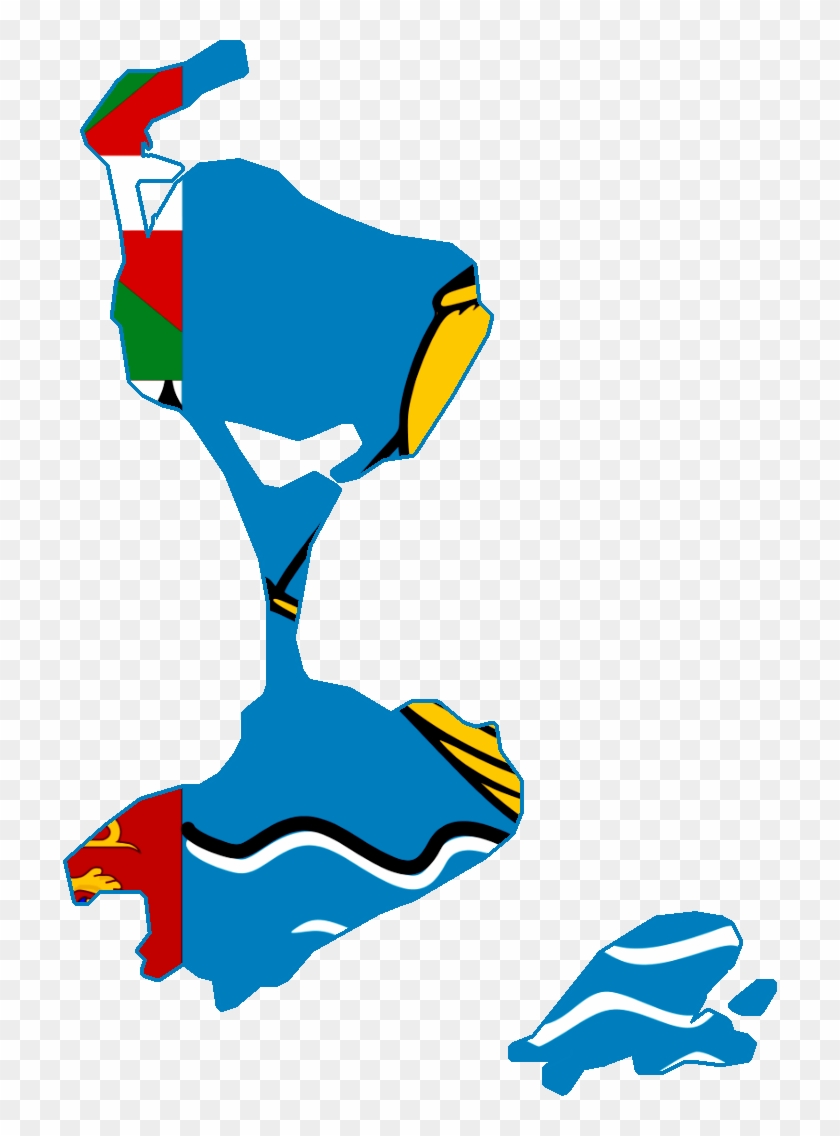Flag Map Of Saint Pierre Et Miquelon - Flag Saint Pierre Et Miquelon Clipart #3977634