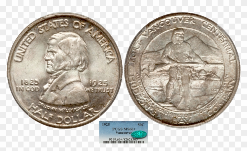 1925 Vancouver Commem 50c Half Pcgs Ms66 Plus - Quarter Clipart #3977734