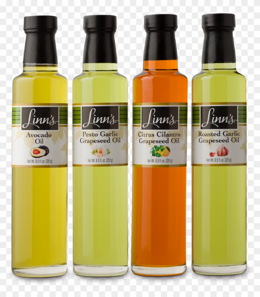 Linn's Flavored Cooking Oils, - Bottle Clipart #3978245