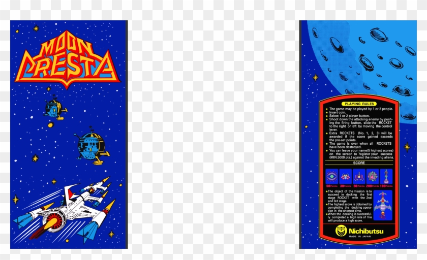 0 1530112202684 Mooncresta 1080p - Graphic Design Clipart