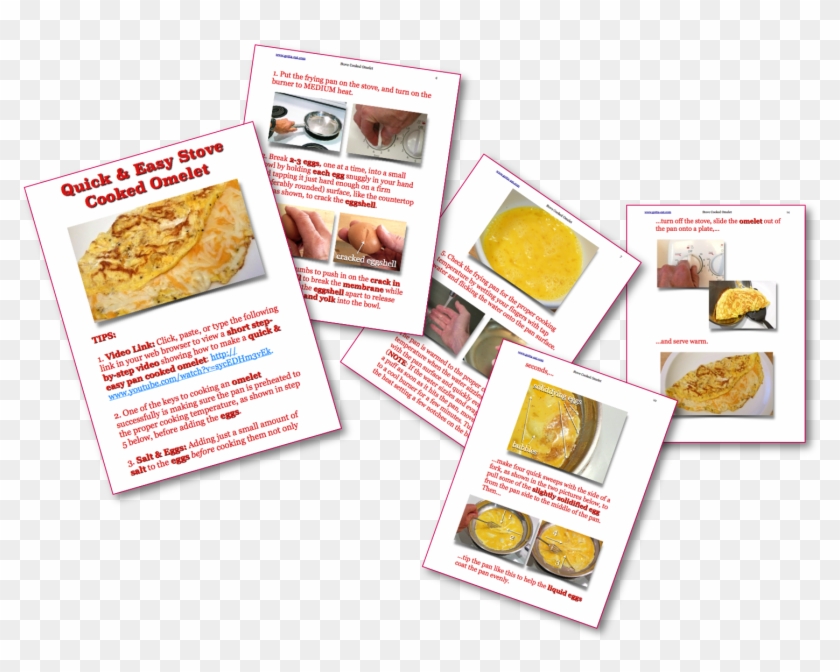 Quick & Easy Stove Cooked Omelet Picture Book Recipe - Dish Clipart