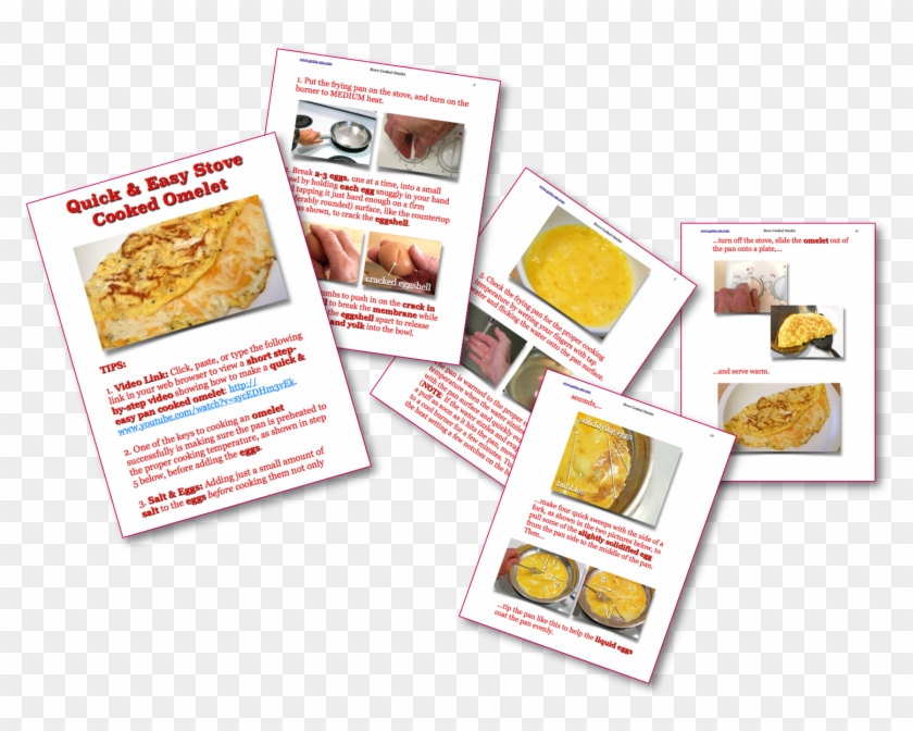 Quick & Easy Stove Cooked Omelet Picture Book Recipe - Dish Clipart #3978791