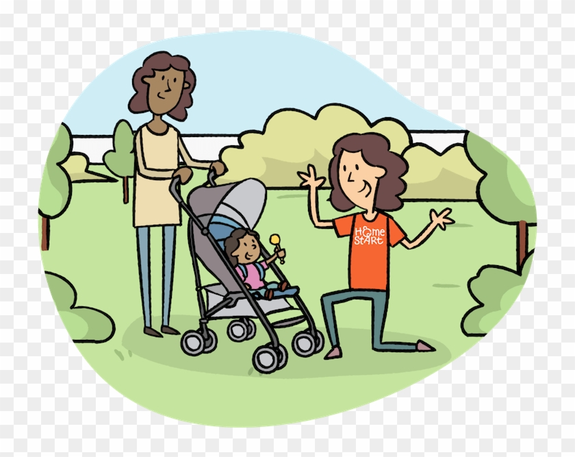 Volunteer Work With Children - Cartoon Clipart
