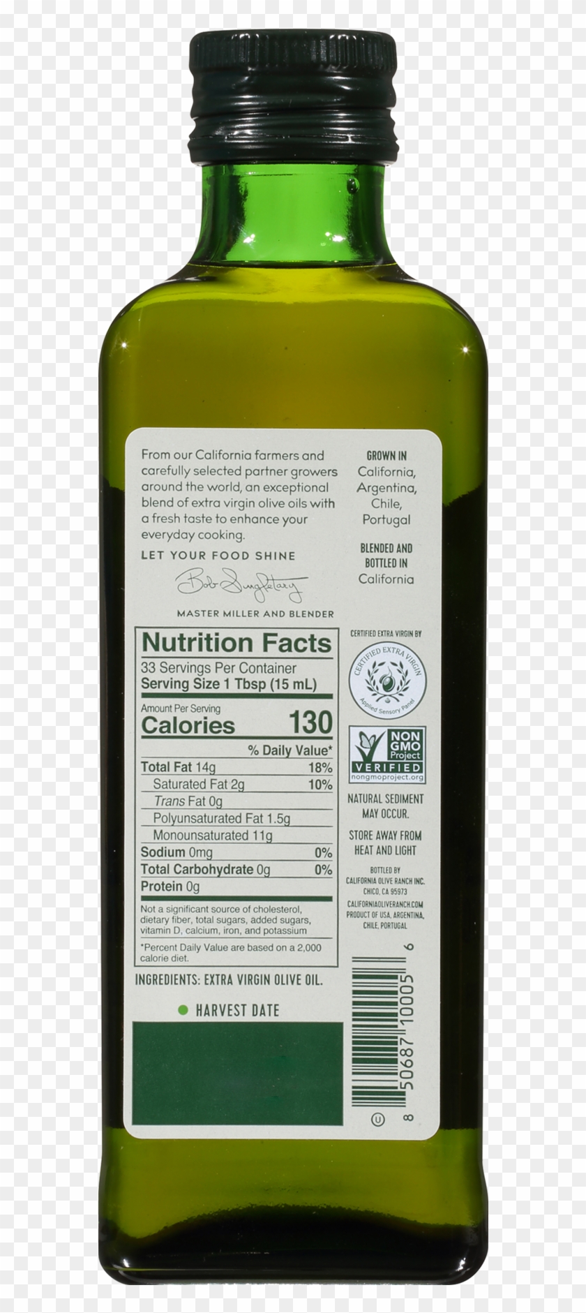 California Olive Ranch Everyday Extra Virgin Olive - Glass Bottle Clipart