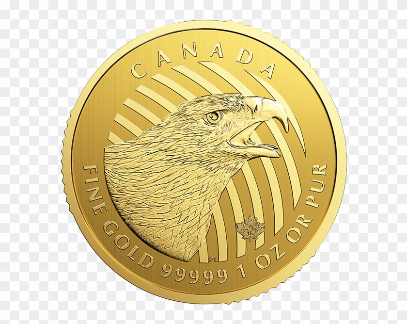 Royal Canadian Mint Gold "call Of The Wild" 2018 Bullion - Canadian Golden Eagle Coin Clipart