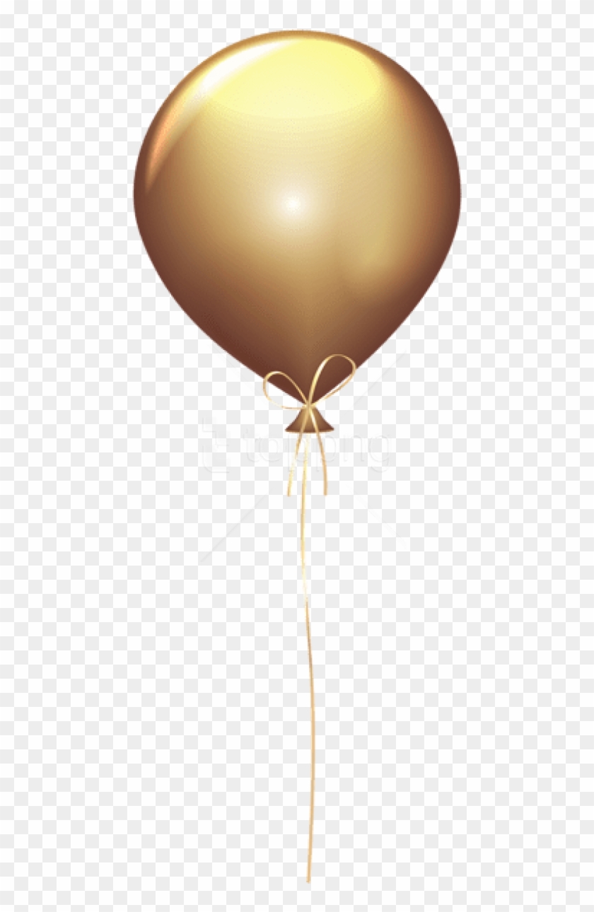 Golden Balloons Png - Gold Balloon Clip Art Transparent Png #3979262