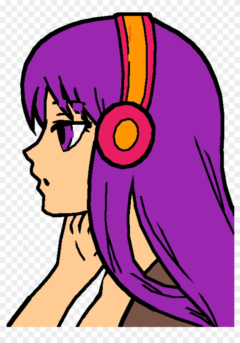 Yuri [can U Read The Tiny Word On Her Headphones] - Girl Gamer Png Clipart