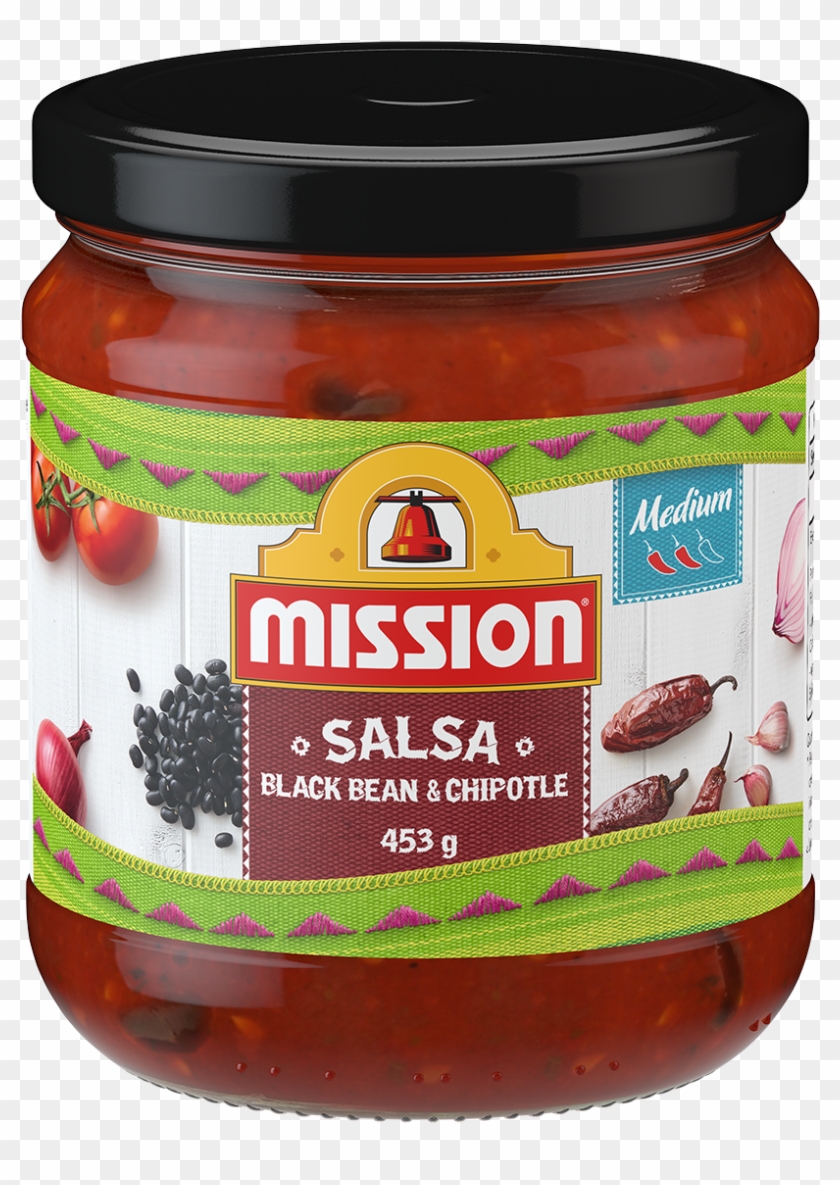 Mission Black Bean & Chipotle Salsa Clipart
