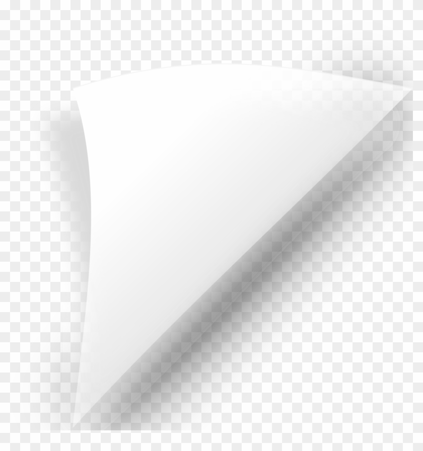 Curl Page Curly Free Clipart Hd Clipart - Curled Page Corner Transparent - Png Download