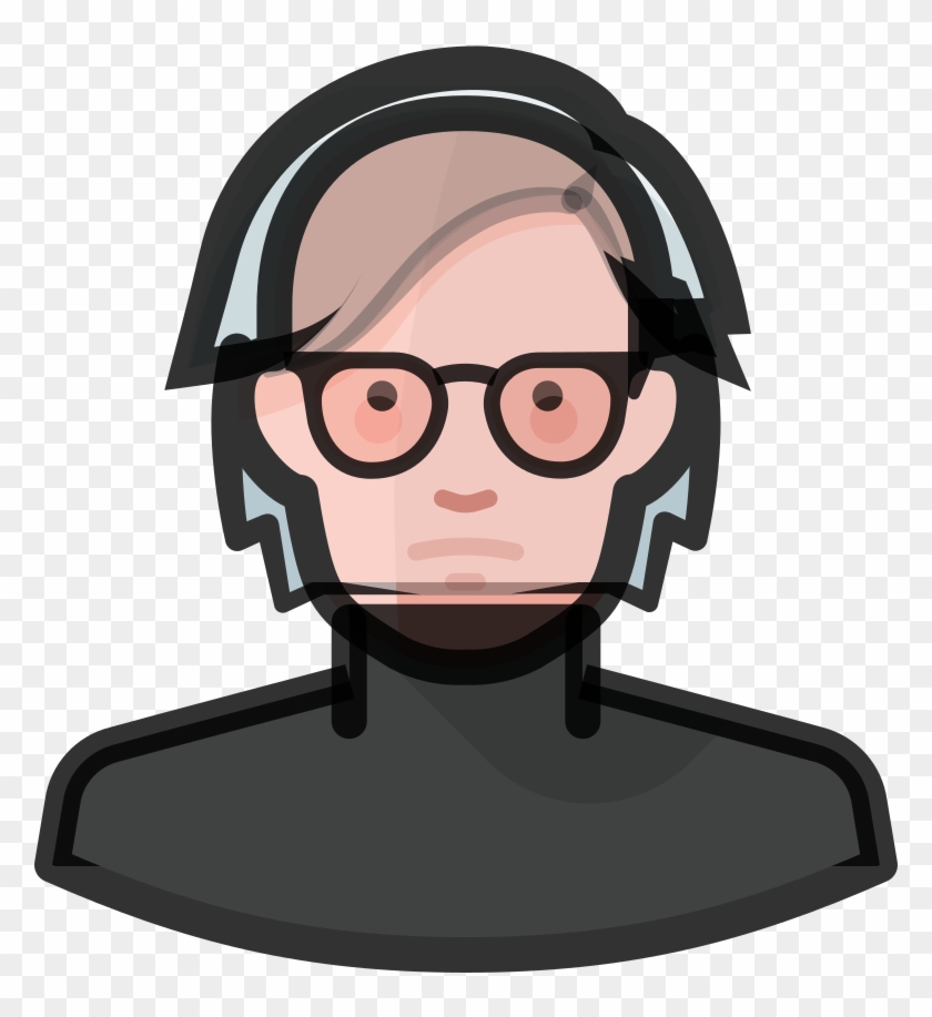Andy Warhol Icon - Andy Warhol Face Vector Clipart