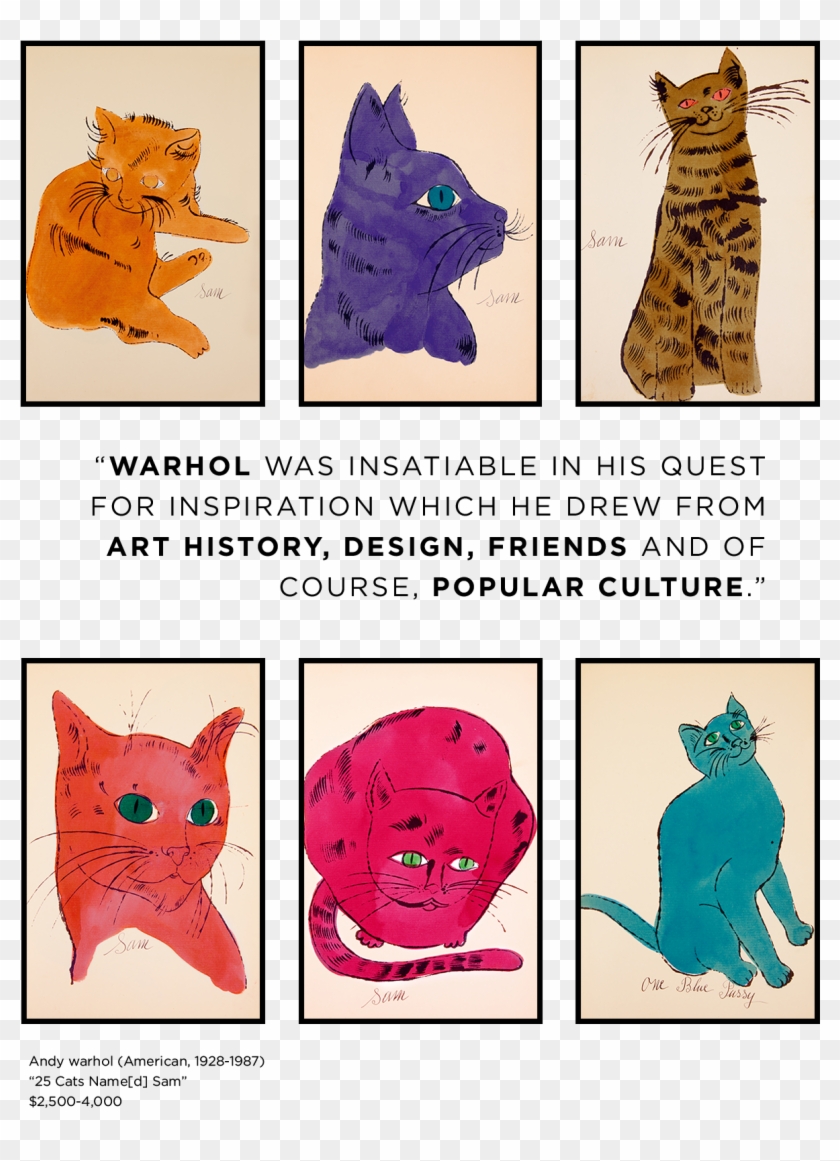 Indeed, As Art Historians Have Noted, Warhol Was Insatiable - One Blue Pussy, C.1954 Clipart