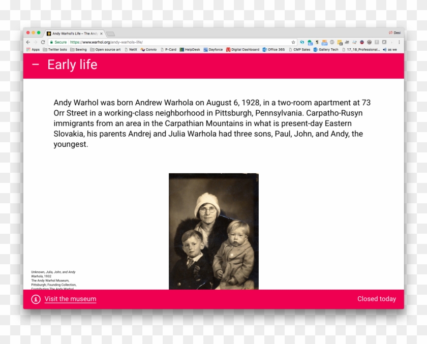 Life - Andy Warhol As A Baby Clipart #3980634