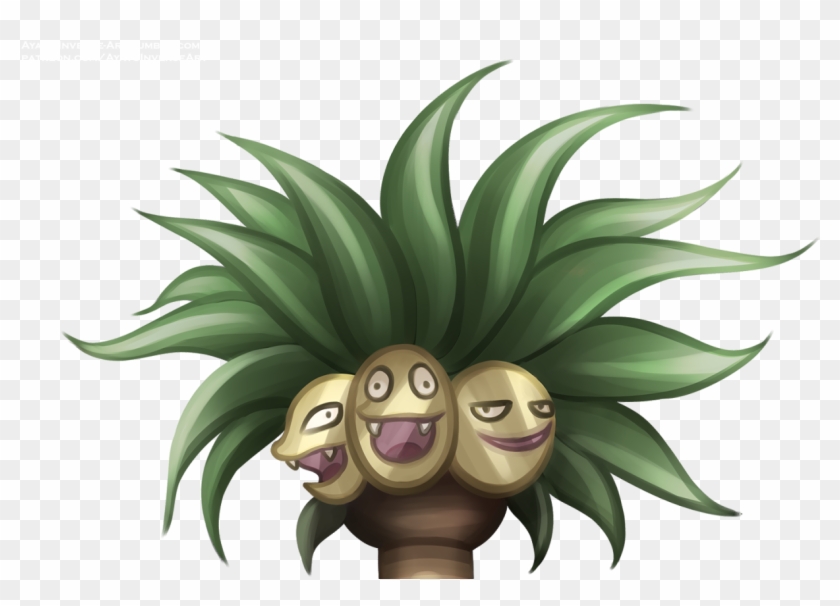 My Art Long Post Pokemon Alola Exeggutor Pokemon Sun - Illustration Clipart