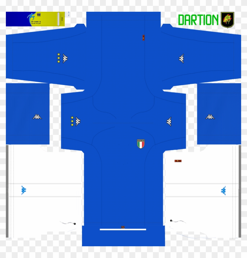 Pes 18 Italy Nt 2002 Kits By Dartion - Kit Italia Pes 2018 Clipart@pikpng.com