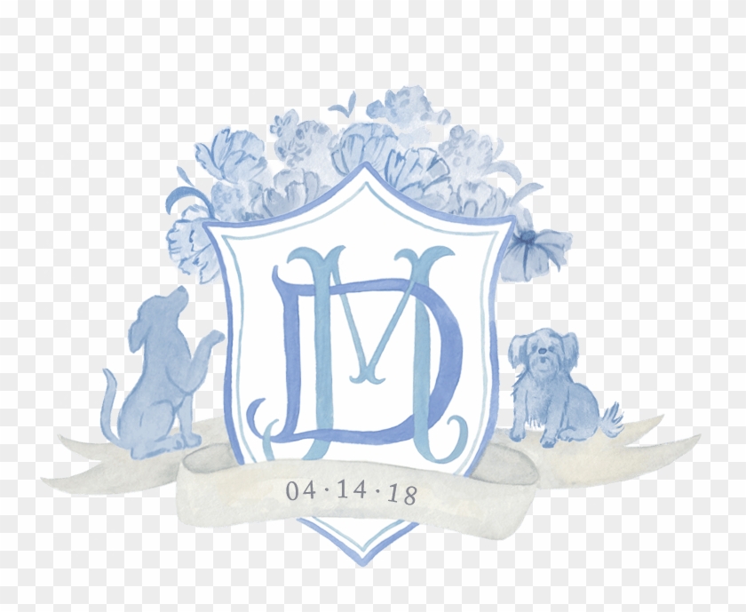 Custom Crest Wedding Invitation - Emblem Clipart