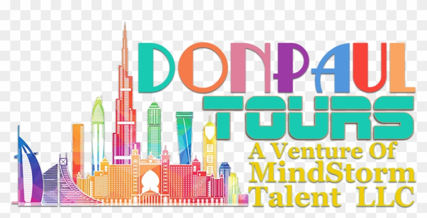 Dubai Helicopter Flight From The Palm To The Burj Khalifa - Graphic Design Clipart