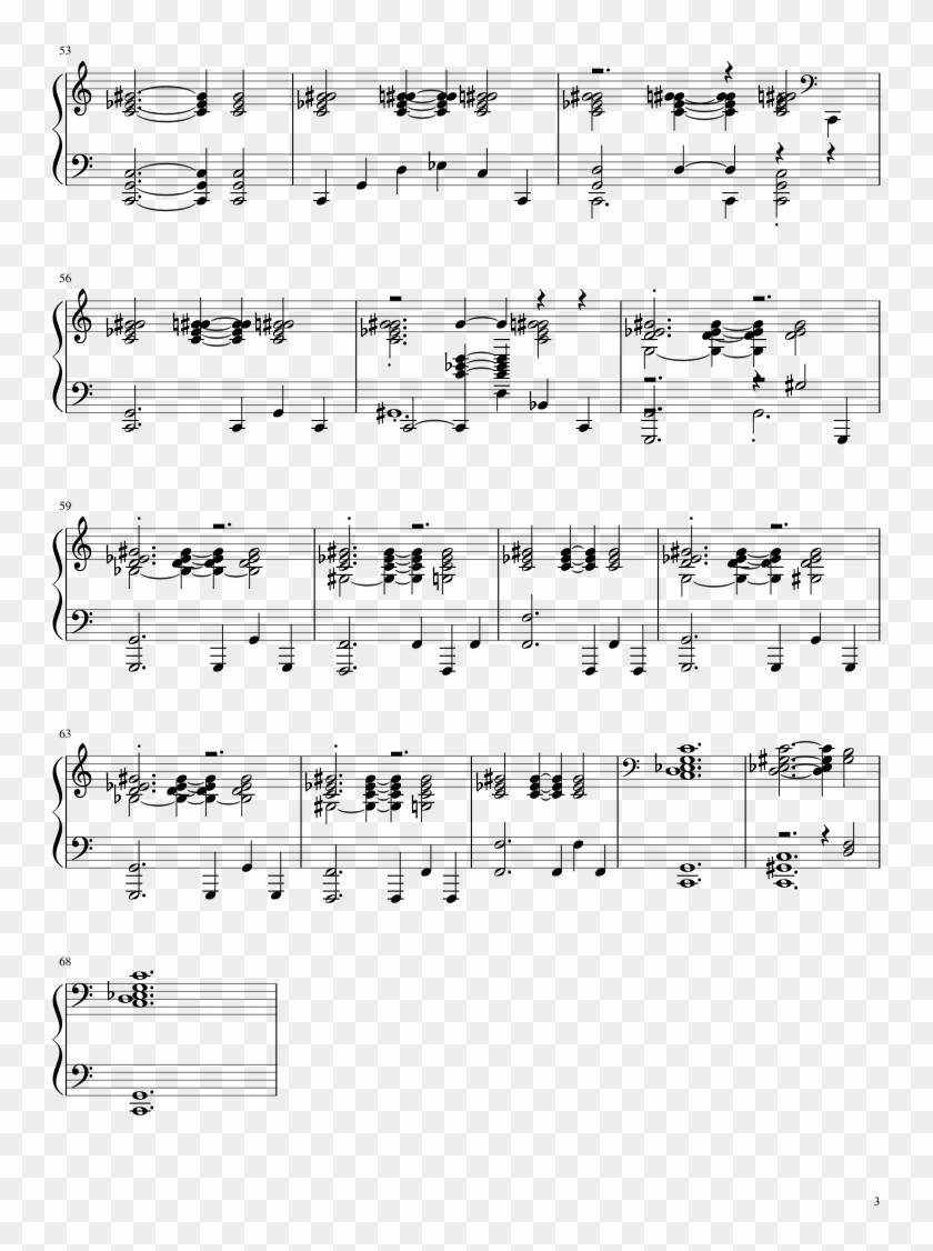 Lg-86291200 Sheet Music 3 Of 3 Pages - Artorias Of The Abyss Cello Sheet Music Clipart