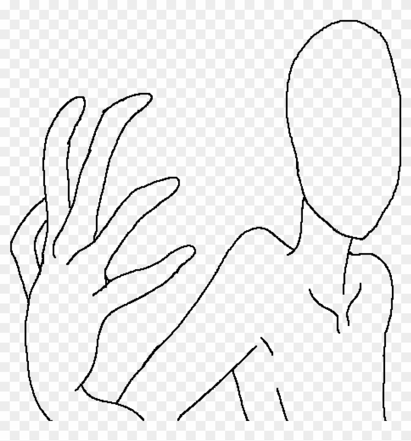 Draw Your Shadow Creature - Line Art Clipart