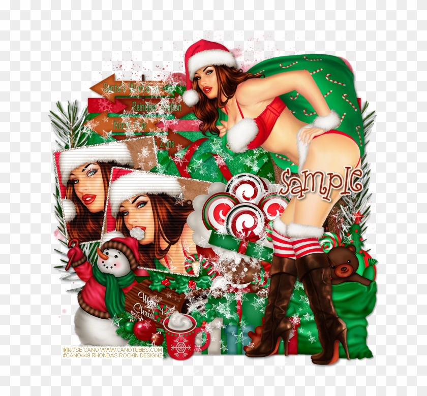 Time For A Sexy Christmas - Christmas Ornament Clipart #3982930