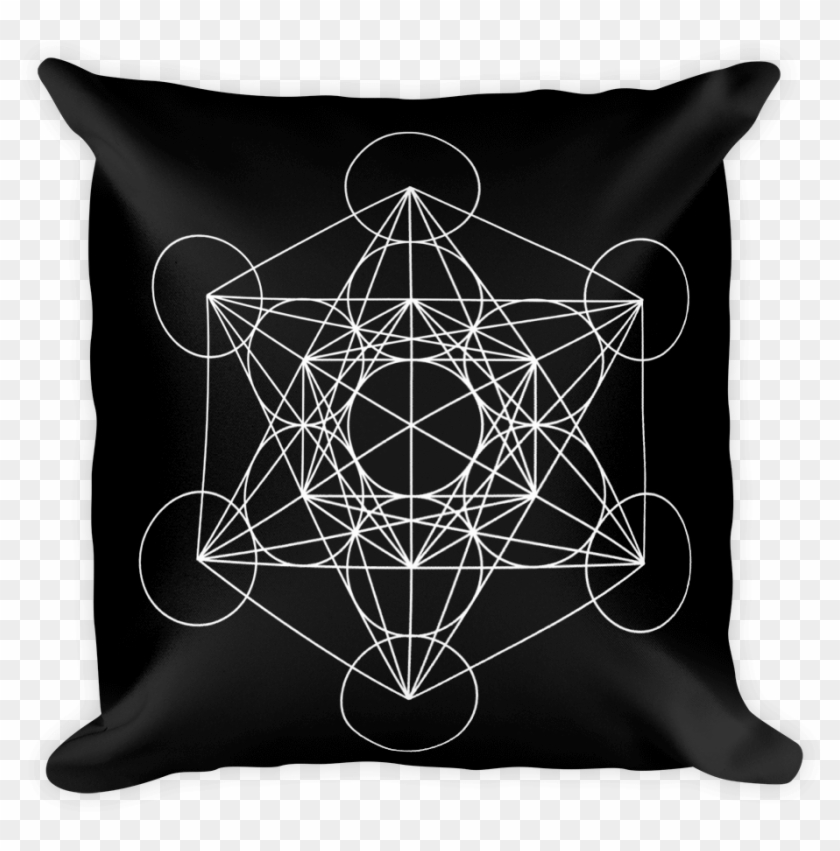 Metatron's Cube Throw Pillow - Metatron's Cube Shirt Clipart