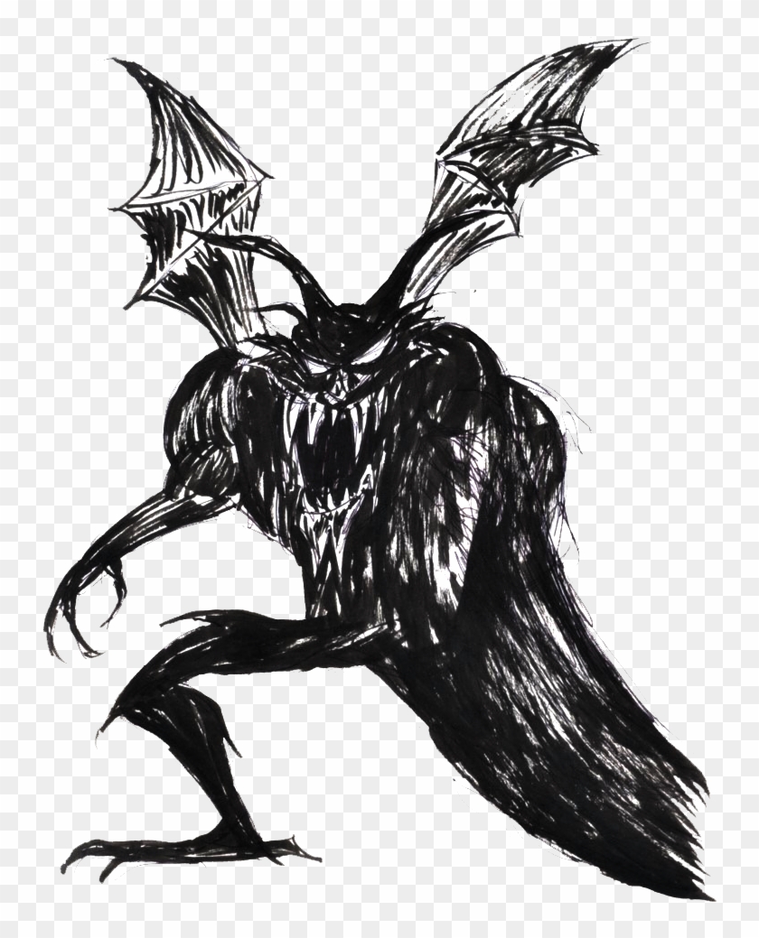 Shadow Demon01 Jimr - Sketch Clipart
